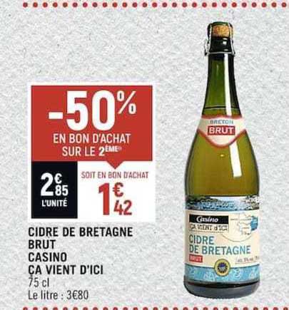 cidre de bretagne brut casino ça vient d'ici