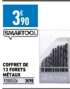 coffret de 13 forêts métaux smartool
