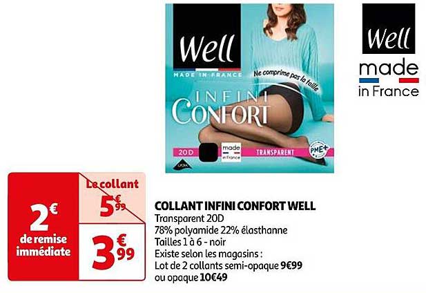 collant infini confort well