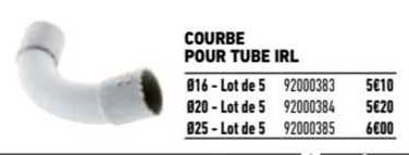 Courbe Pour Tube Irl