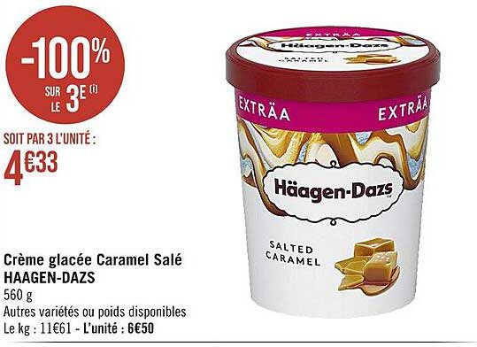 crème glacée caramel salé häagen-dazs