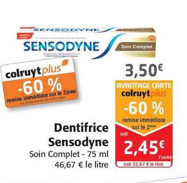 Dentifrice Sensodyne