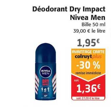 déodorant dry impact nivea men