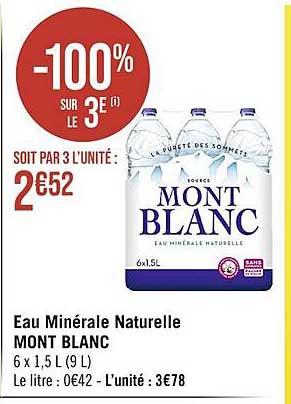 Eau Minérale Naturelle Mont Blanc