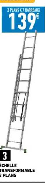 échelle transformable 3 plans