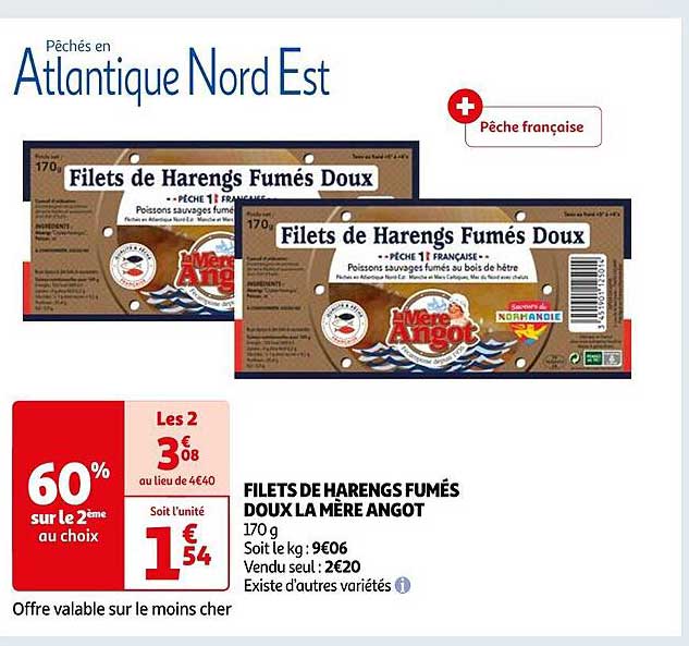 filets de harengs fumés doux la mère angot