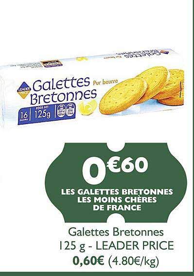 galettes bretonnes - leader price