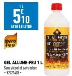 gel allume-feu 1 l