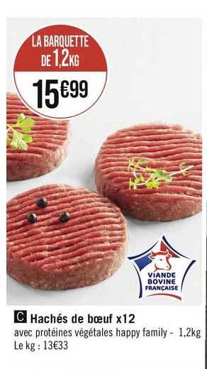 Hachés De Bœuf X 12