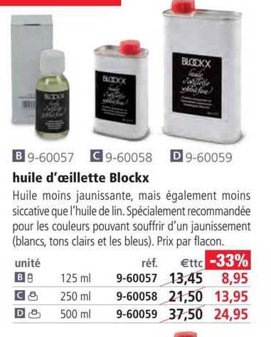 Huile D'œillette Blockx