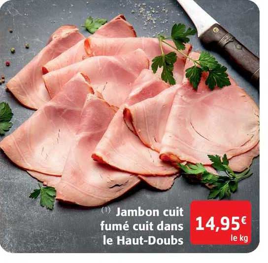jambon cuit fumé cuit dans le haut-doubs