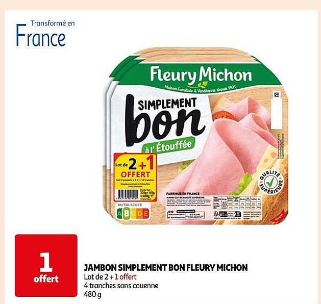 jambon simplement bon fleury michon