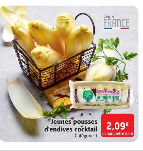 jeunes pousses d'endives cocktail