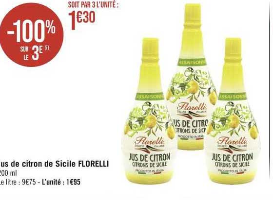Jus De Citron De Sicile Florelli