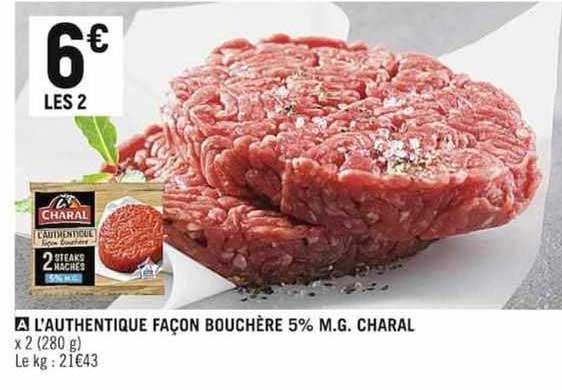 l'authentique façon bouchère 5% m.g. charal