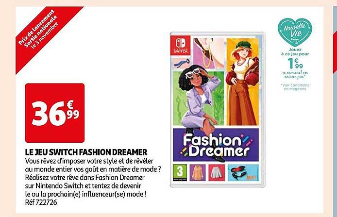 le jeu switch fashion dreamer