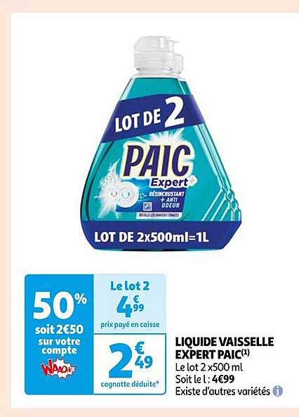 Liquide Vaisselle Expert Paic