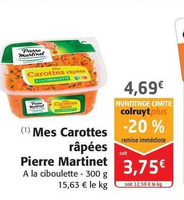 mes carottes râpées pierre martinet