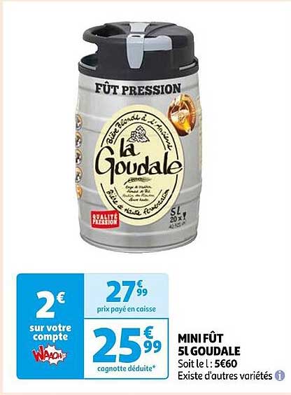 Mini Fût 5l Goudale