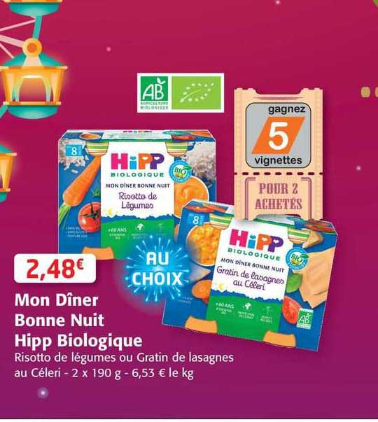 mon dîner bonne nuit hipp biologique