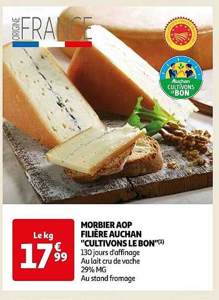 morbier aop filière auchan "cultivons le bon"