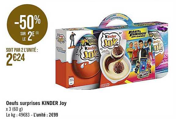œufs surprises kinder joy