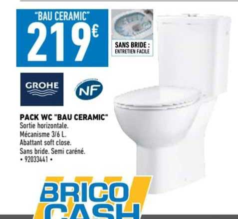 pack wc "bau céramic" grohe