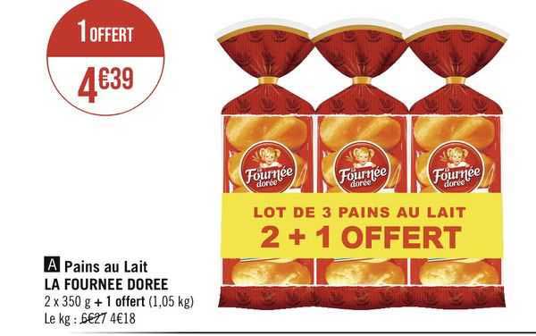 pains au lait la fournée dorée