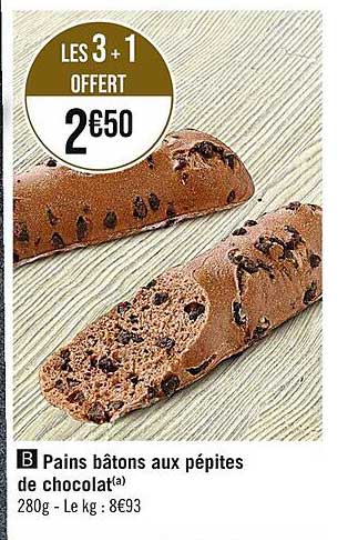 Pains Bâtons Aux Pépites De Chocolat