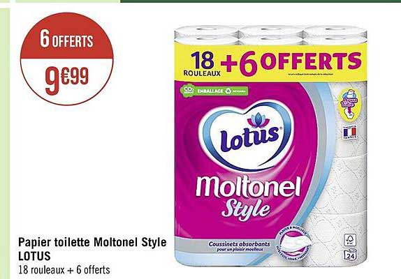 Papier Toilette Moltonel Style Lotus