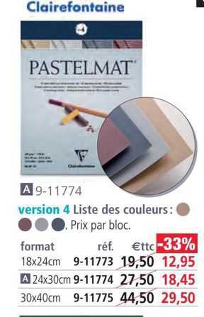 Pastelmat Version 4 Clairefontaine