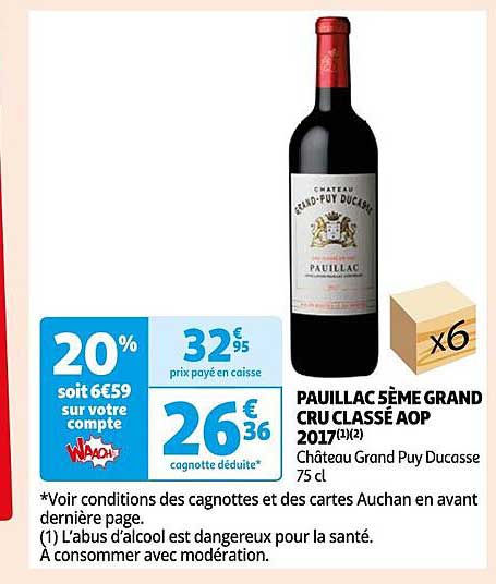 pauillac 5ème grand cru classé aop 2017 château grand puy ducasse