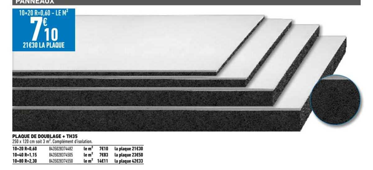 plaque de doublage + th35