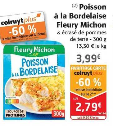 poisson à la bordelaise fleury michon