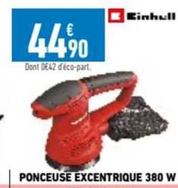 ponceuse excentrique 380 w einhell