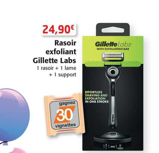 rasoir exfoliant gillette labs