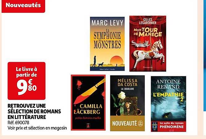 retrouvez une sélection de romans en littérature