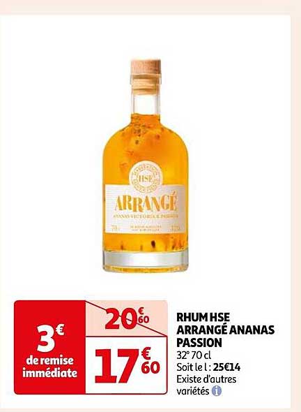 Rhum Hse Arrangé Ananas Passion