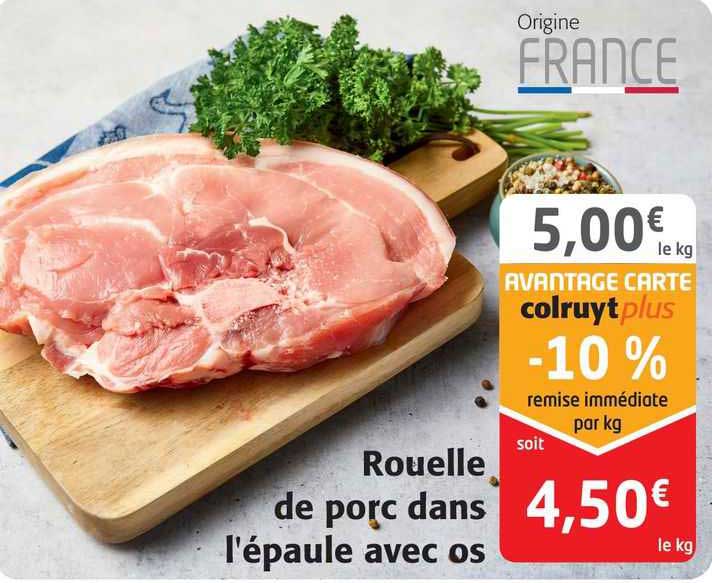 rouelle de porc dans l'épaule avec os