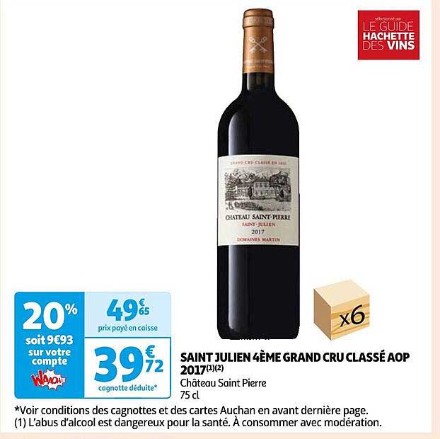 saint julien 4ème grand cru classé aop 2017 château saint pierre