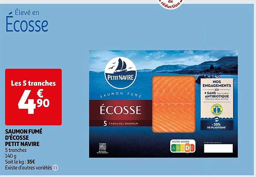 saumon fumé d'écosse petit navire