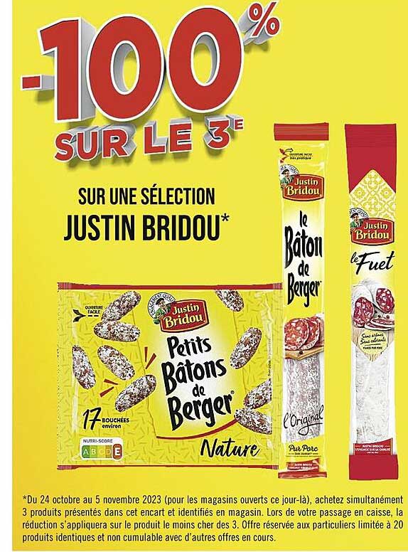 sélection justin bridou