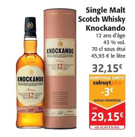 single malt scotch whisky knockando