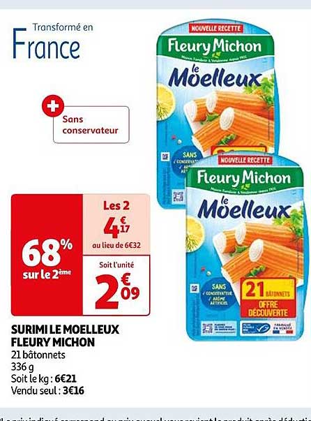 surimi le moelleux fleury michon