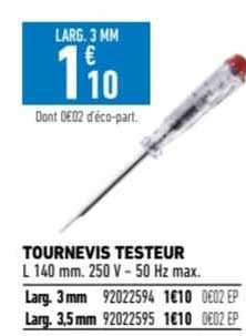 tournevis testeur