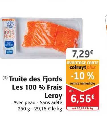 truite des fjords les 100% frais leroy