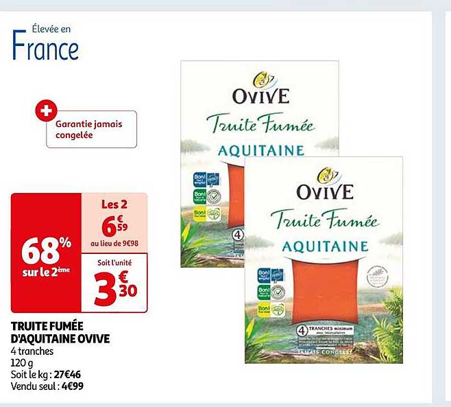 truite fumée d'aquitaine ovive