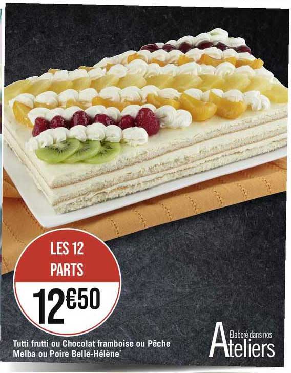 tutti frutti ou chocolat framboise ou pêche melba ou poire belle-hélène