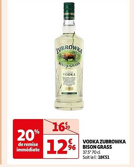 vodka zubrowka bison grass