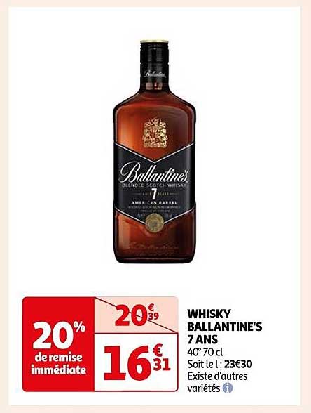 whisky ballantine's 7 ans